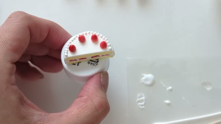 完成したショートケーキ